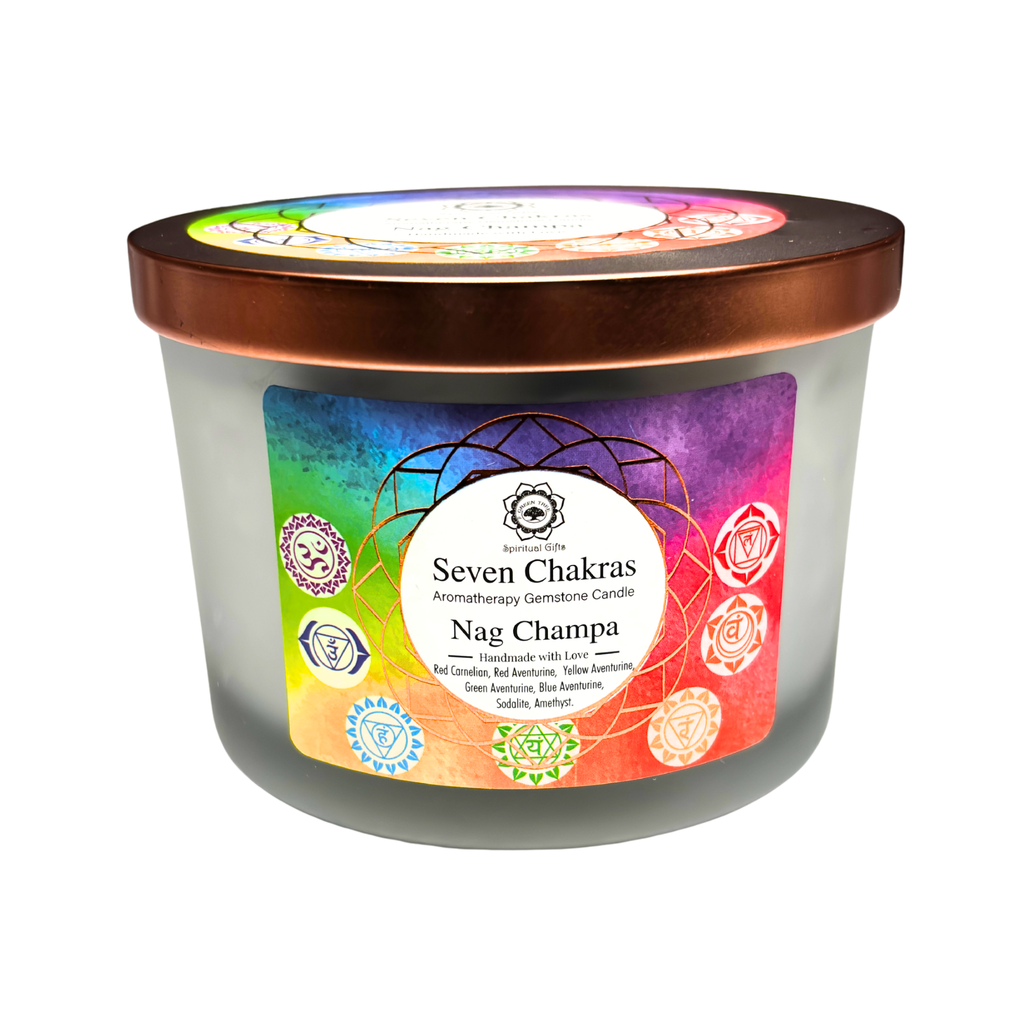 Bougie 7 Chakras – Harmonisation & Parfum Nag Champa